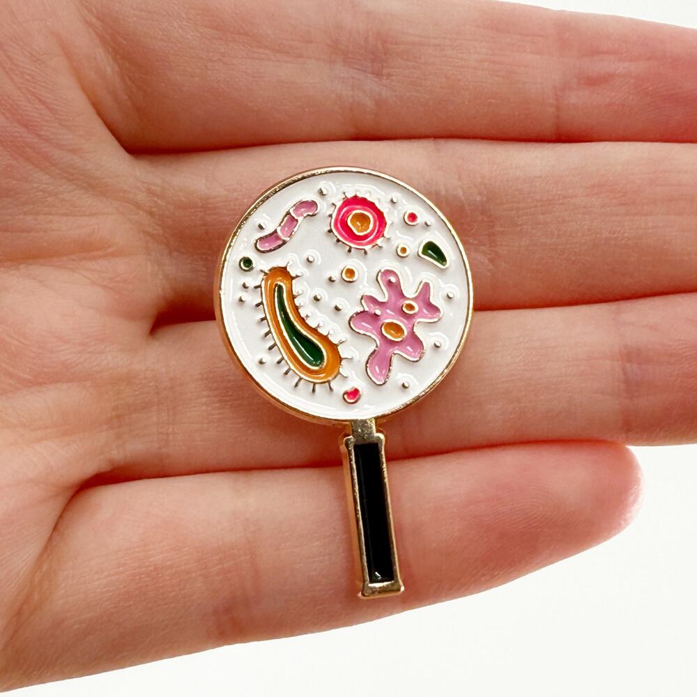 Biology, Chemistry, Science Enamel Pin | Scientist Biologist Pin